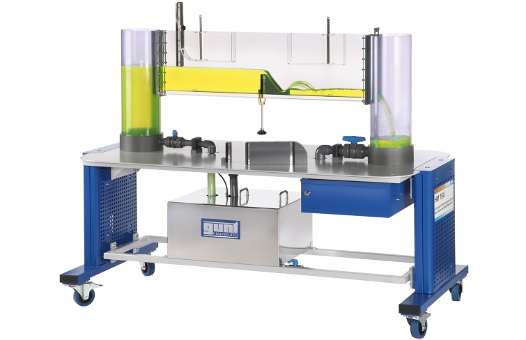 Banc de m&eacute;canique des fluides : canal ouvert